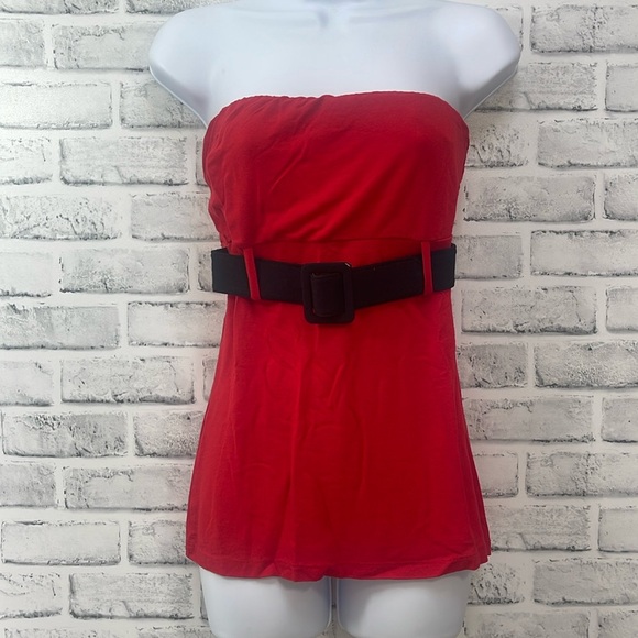 Express Strapless Top w/Belt Medium - Picture 1 of 7